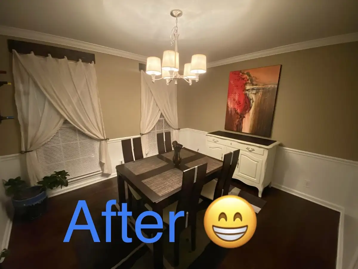 Professional dining room restoration after water damage in Bryan