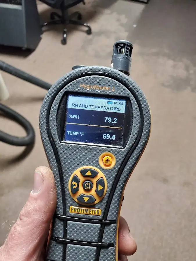 Moisture meter humidity assessment for Fire & Smoke Damage Restoration in Bryan
